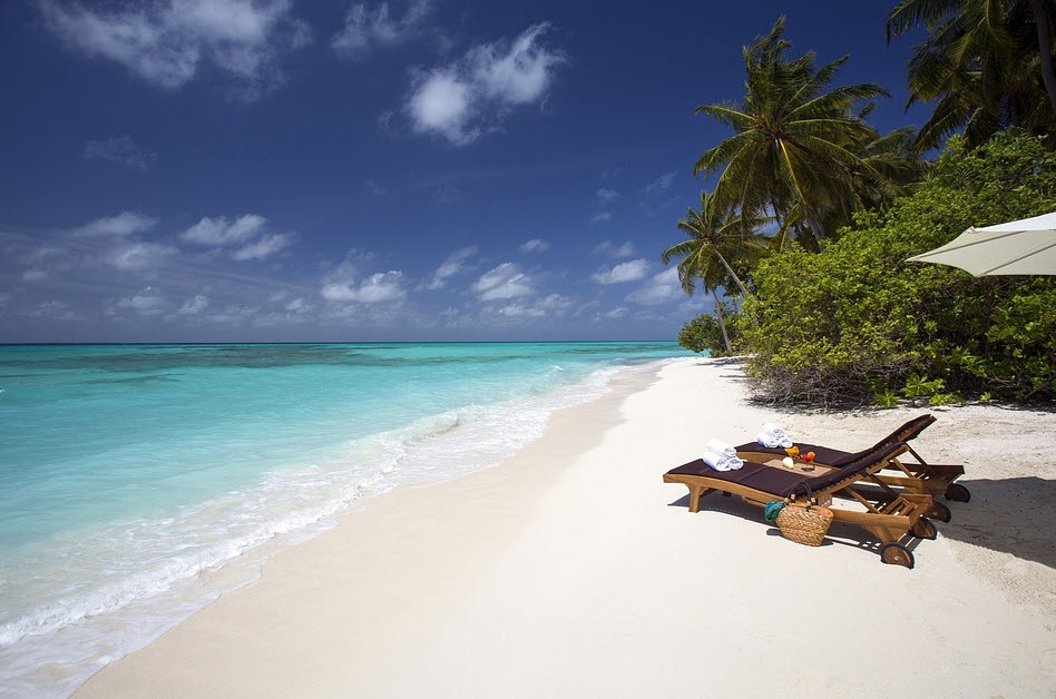 plages de sable blanc